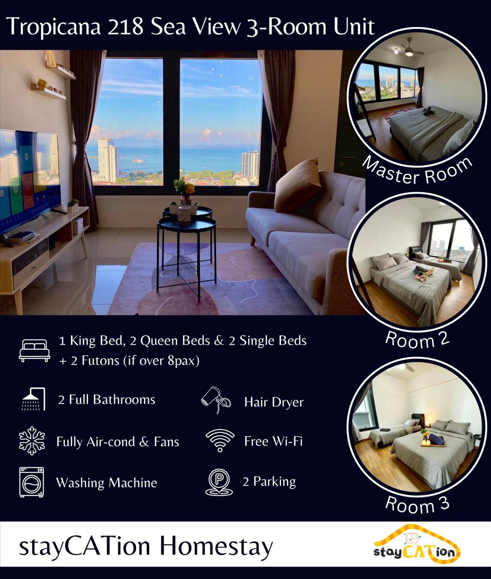 Tropicana 218 Macalister Sea & City View By Staycation Homestay Georgetown Exterior foto