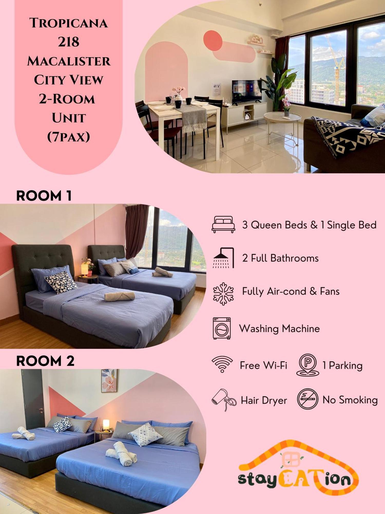 Tropicana 218 Macalister Sea & City View By Staycation Homestay Georgetown Exterior foto